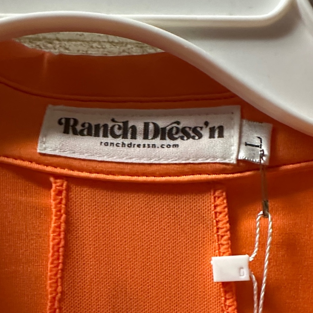 Ranch Dress’n Performance Rodeo shirt Orange (L) - Picture 6 of 11